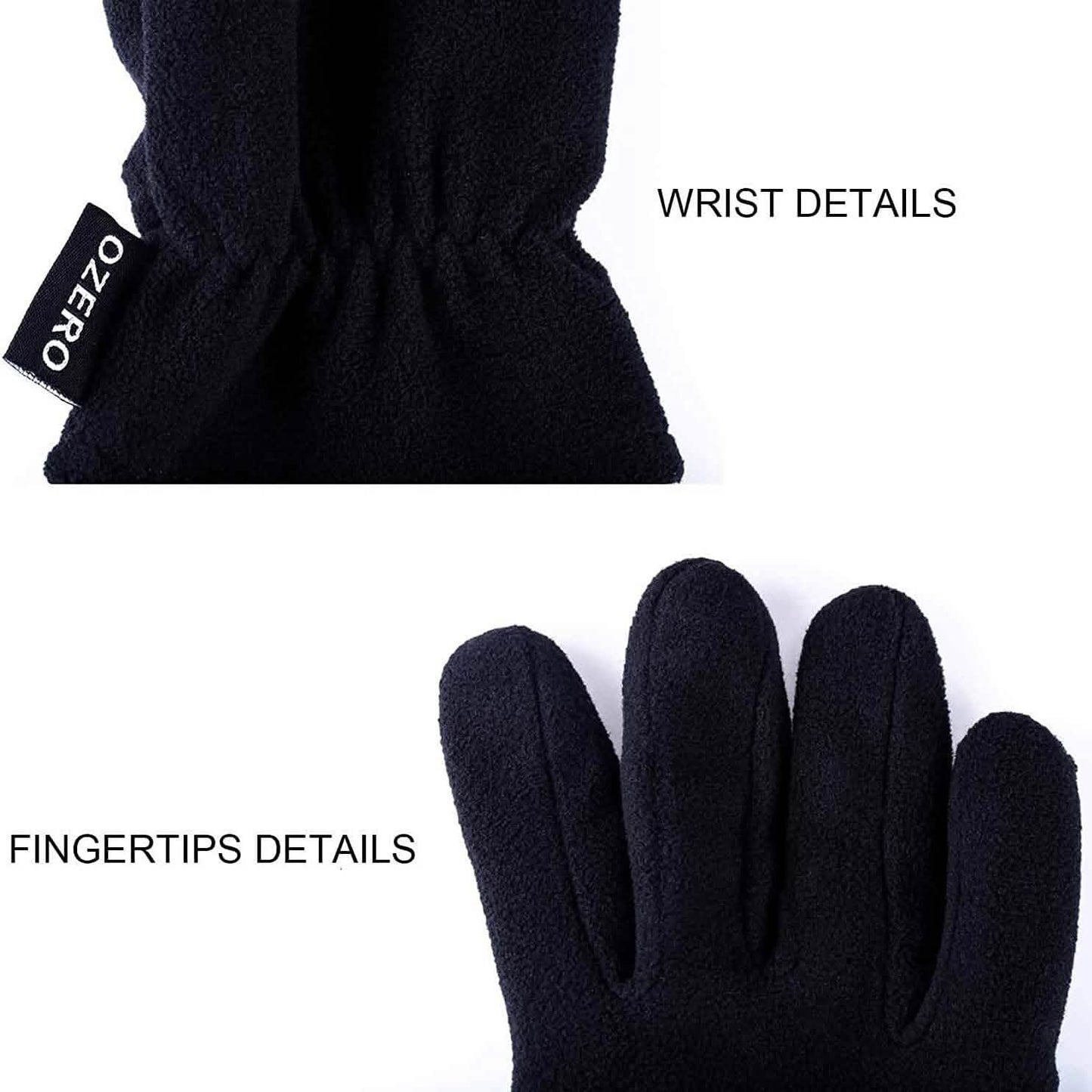 Winter Gloves Deerskin Suede Leather Palm -20°F Cold Proof Work Glove