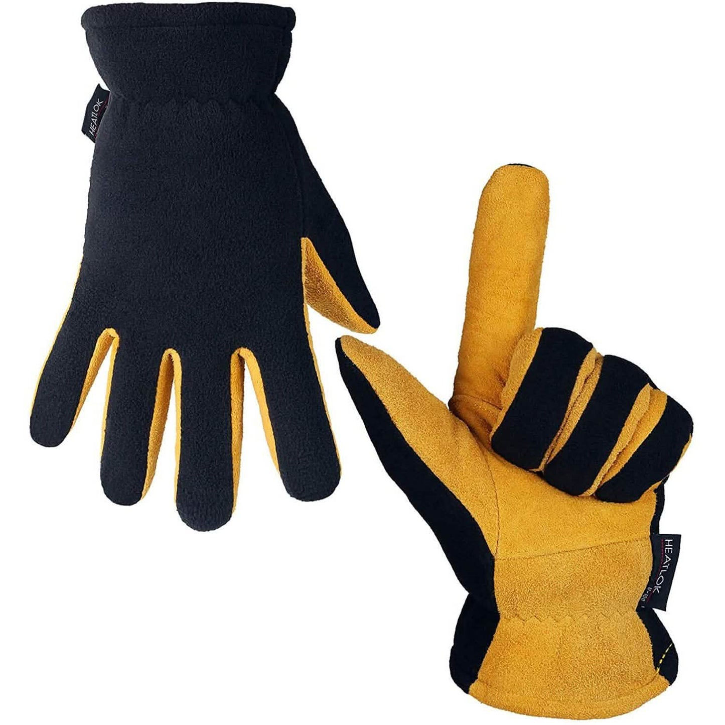 Winter Gloves Deerskin Suede Leather Palm -20°F Cold Proof Work Glove